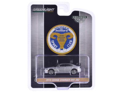 2018 Dodge Charger SRT 392 Silver Metallic Mr Norm Greenlight Hobby 1:64