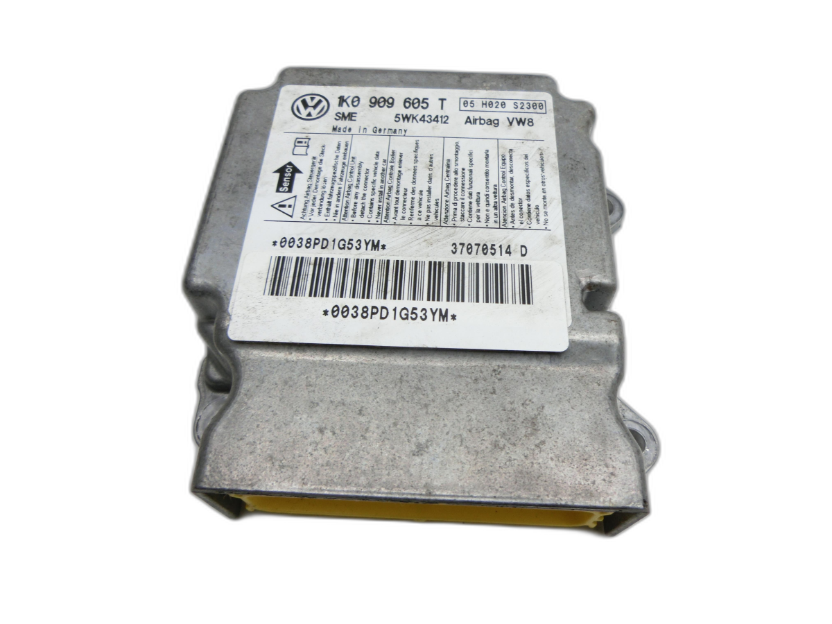 VW Golf V 1K 03-09 Airbag SG ECU Steuergerät Airbagsteuergerät - Bild 1