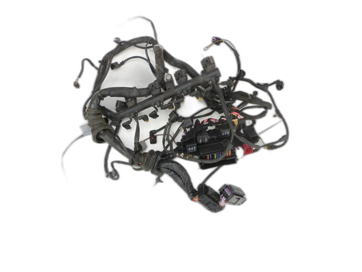 Audi A4 8K B8 07-11 TFSI 2,0 132KW Kabelbaum Motorkabelbaum Leitungssatz für Motor  - Bild 1