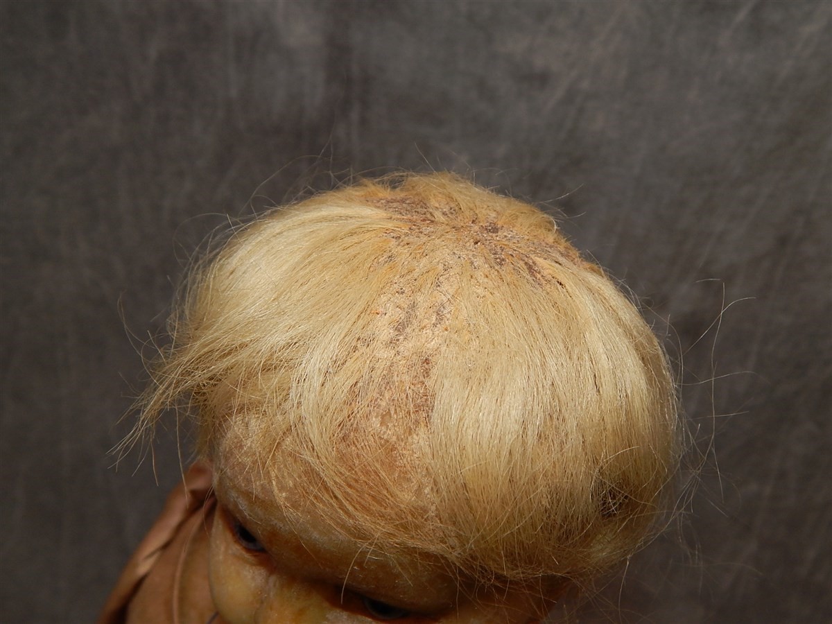 c 1865 British Poured Wax Montanari Doll 24