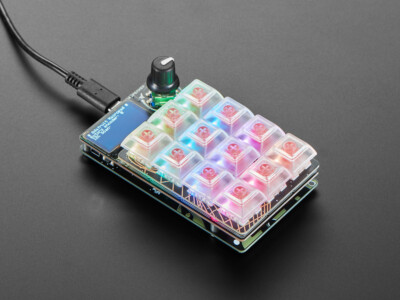 Adafruit MacroPad RP2040 Starter Kit, 3x4 Tasten + Encoder + OLED, 5128