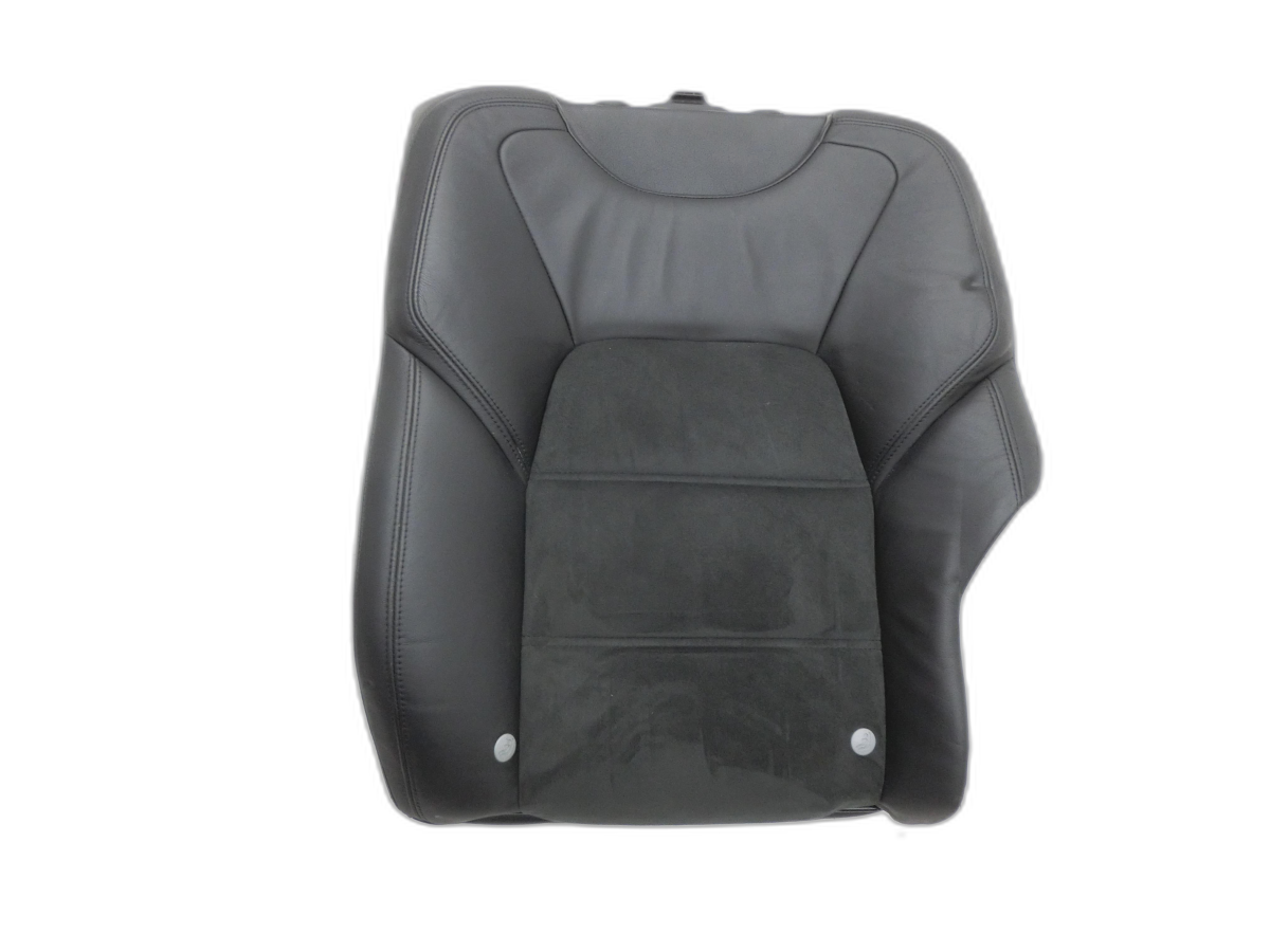 Porsche Cayenne 9PA 07-10  Rückenpolster Links für Rücksitzbank Hinten Teilleder Alcantara Schwarz  - Bild 1