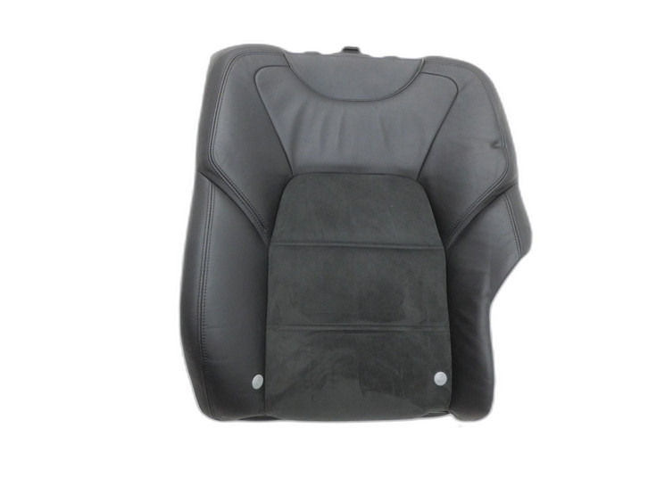 Porsche Cayenne 9PA 07-10  Rückenpolster Links für Rücksitzbank Hinten Teilleder Alcantara Schwarz  - Bild 1
