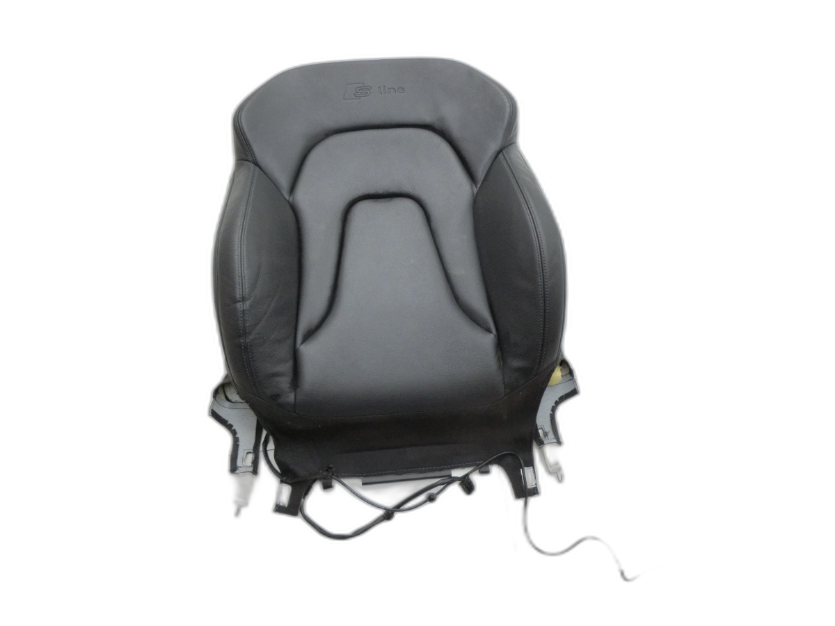 Seat cover Back padding Right Front for passenger Heated Leather Soul Black 25D Audi A5 8TA 07-11 - Bild 1