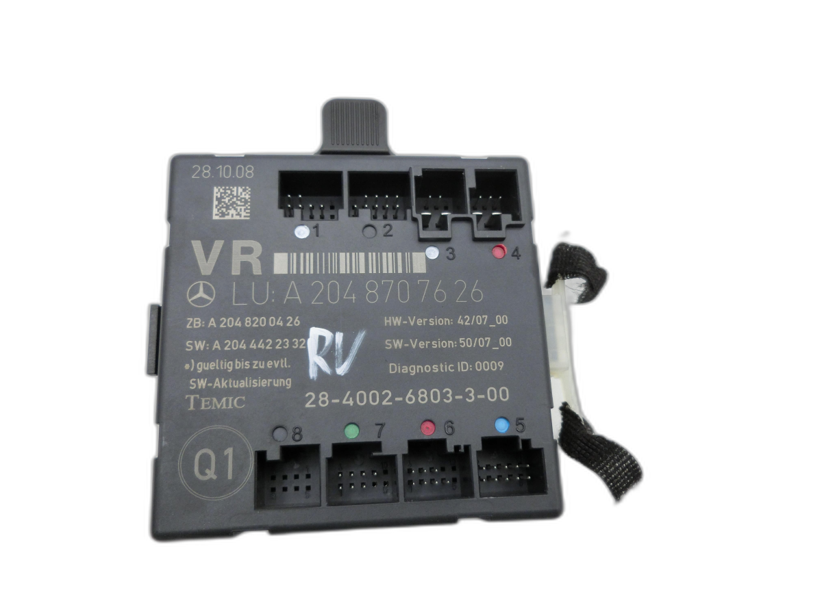 Mercedes W204 S204 C250 07-14 Steuergerät ECU Modul Türsteuergerät Rechts Vorne  - Bild 1