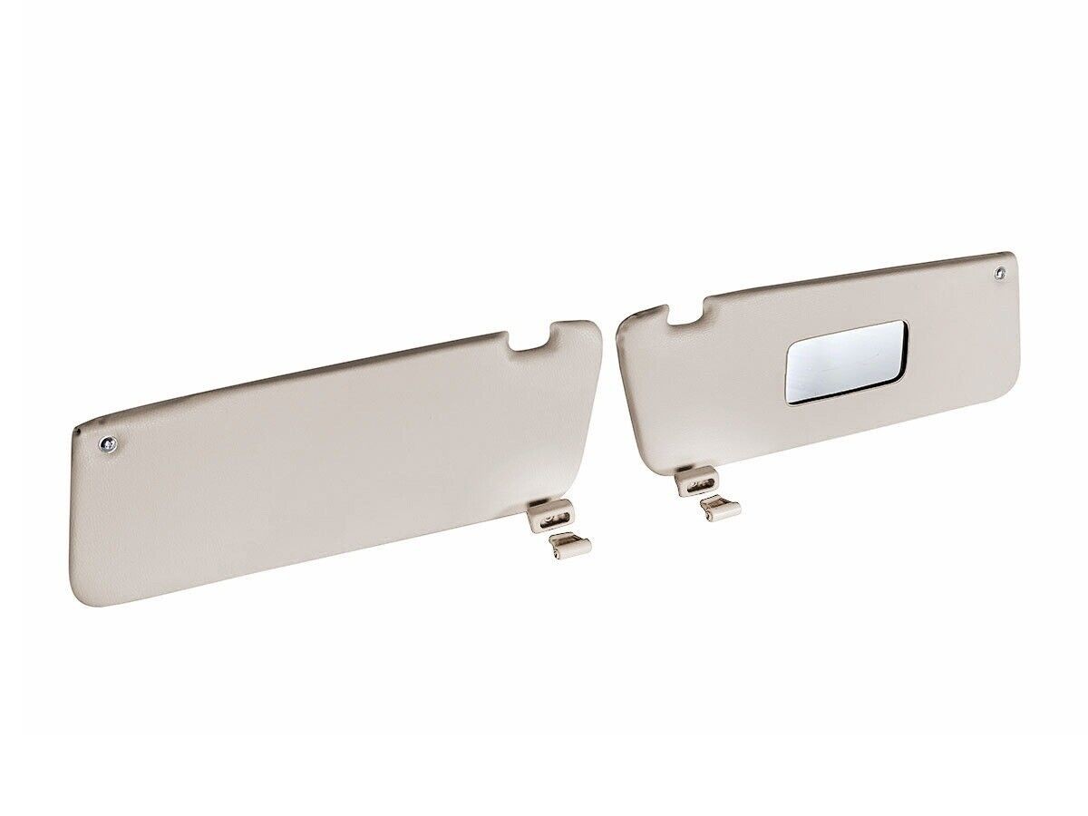 Sunvisor with Clips Set Fits For Mercedes R107 SL 1971-1989 Ivory Color