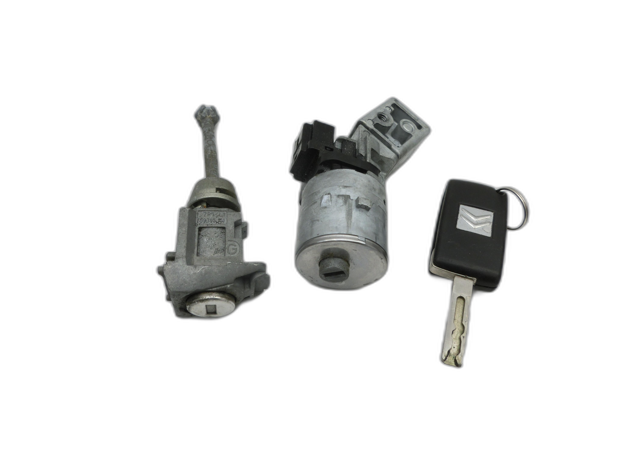 Blocco accensione 1x Chiave Serratura a cilindro Sx anteriore per Citroen C4 Grand Picasso 06-10 - Bild 1