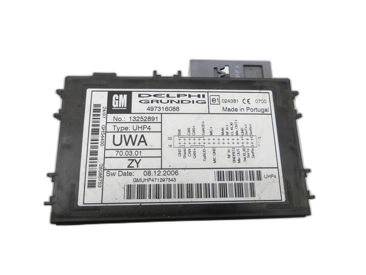 Opel Zafira B A05 05-08 Steuergerät Modul SG Komfort Opel Zafira B A05 05-08 13.09.2007 13252891 497316088 gebraucht Bild 1