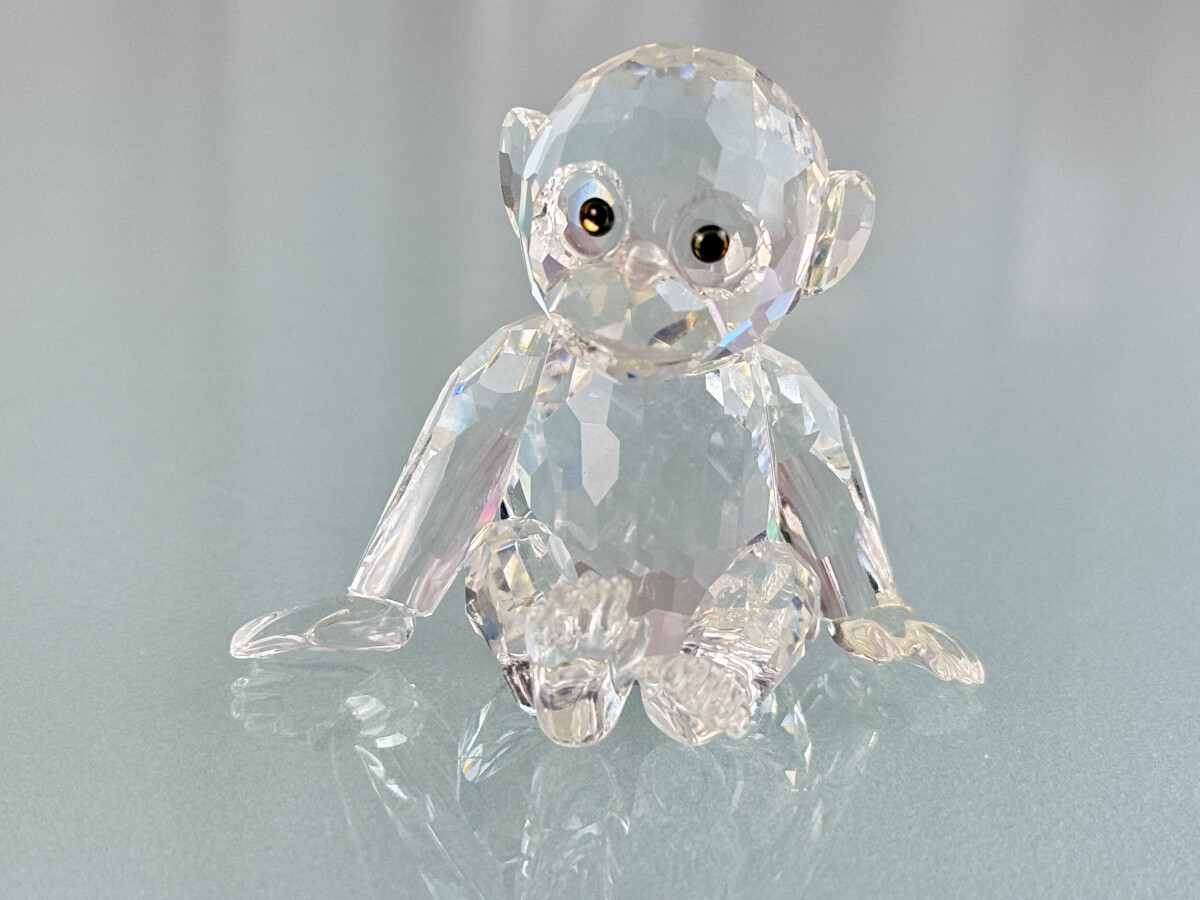 Swarovski Figurine 221625 Monkey Chimpanzee 2 5/16in Top
