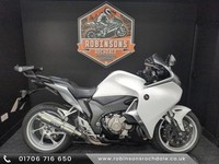 2011 Honda VFR1200 DCT in white with low mileage.