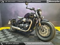 TRIUMPH BOBBER STEALTH EDITION, 2024 custom bike low miles