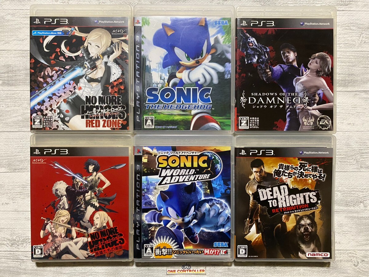 SONY PS3 No More Heroes & Sonic & Shadows of the Damned