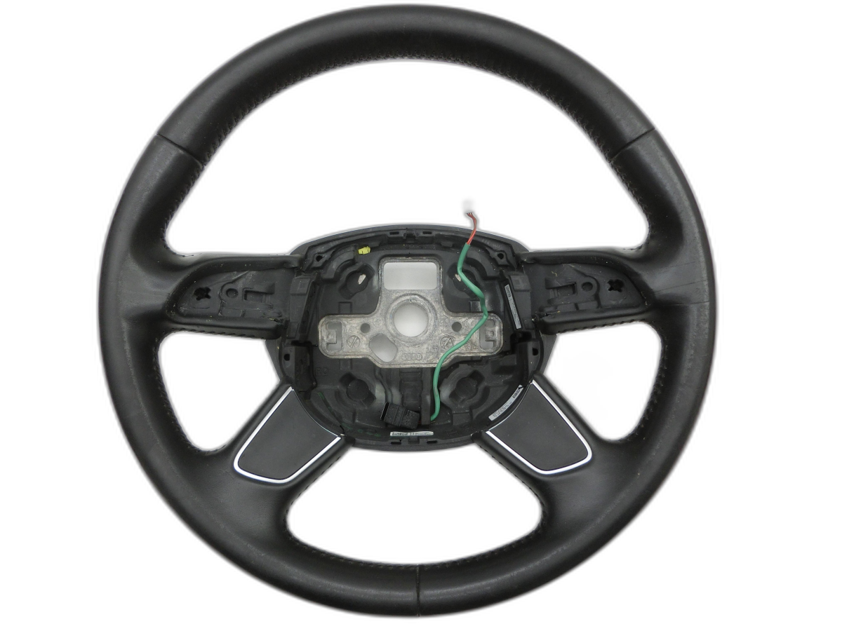 Steering Wheel Without Airbag Soul Black Leather for Audi Q5 8R 12-17 - Bild 1