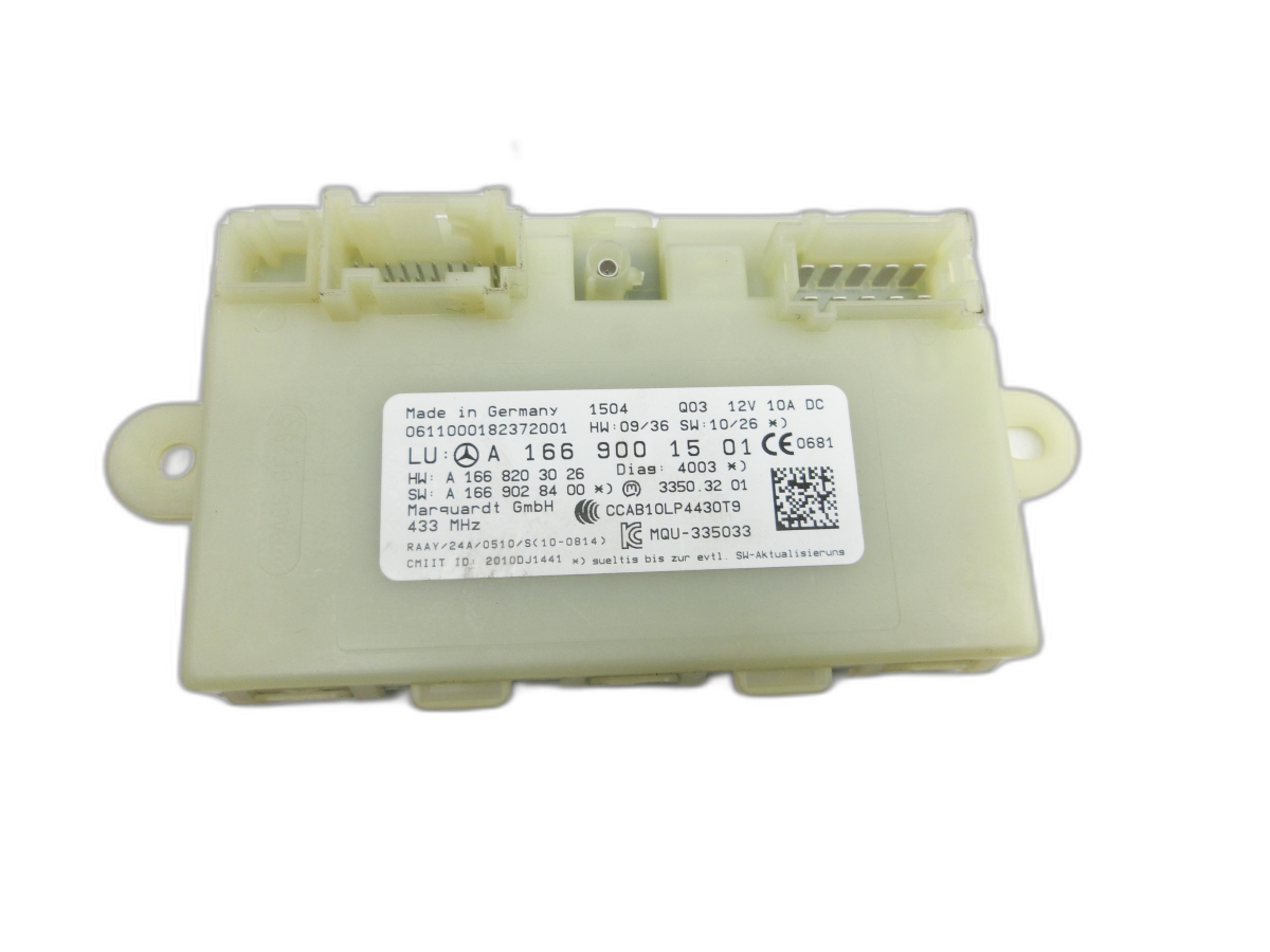 Mercedes W166 ML 350 11-15 Steuergerät ECU Modul Keyless Go  - Bild 1