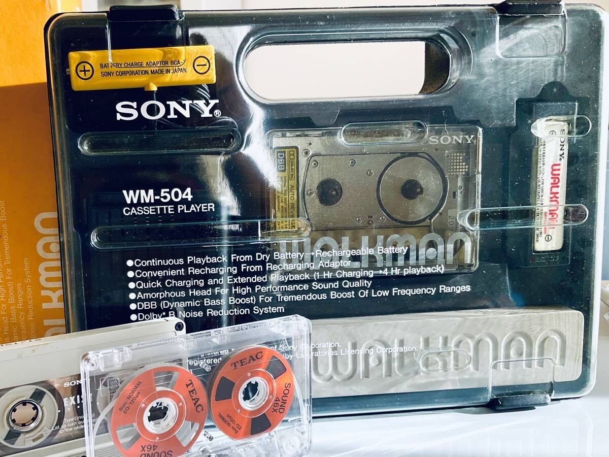 SONY WALKMAN 名機 カセットウォークマン WM-504 Sony WM-504 ▷ Walkman.land
