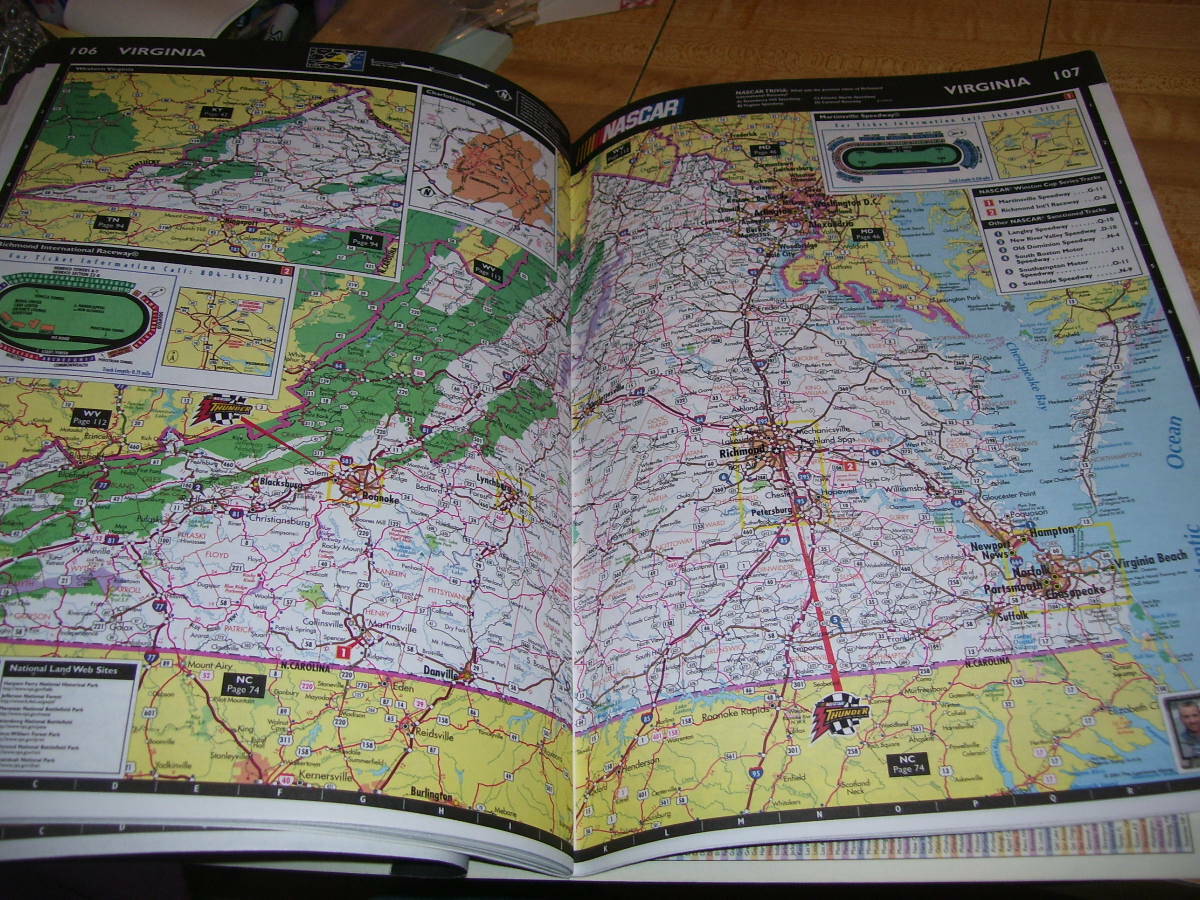 NASCAR officially Licensed Road Atlas 2001