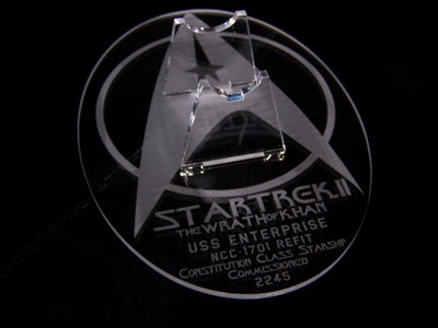 acrylic display stand for Diamond Select Star Trek Enterprise 1701 refit variant