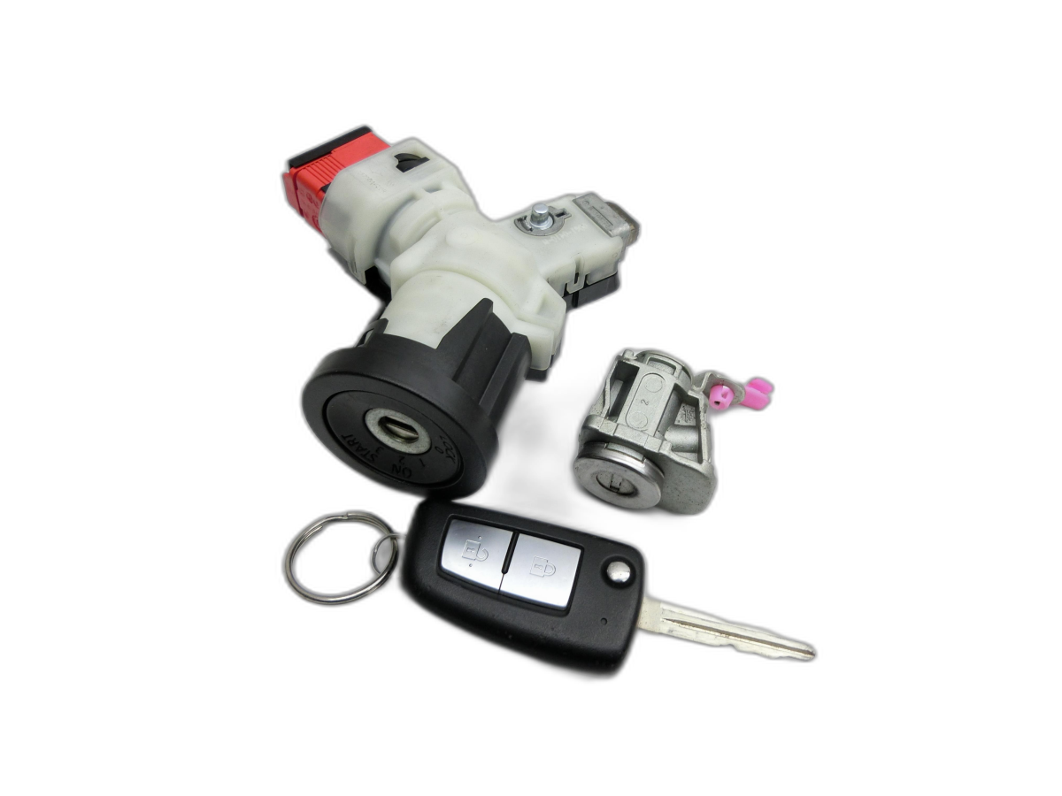 Nissan Micra V K14 17-22 Zündschloss Schliesszylinder 1x Schlüssel Set  - Bild 1