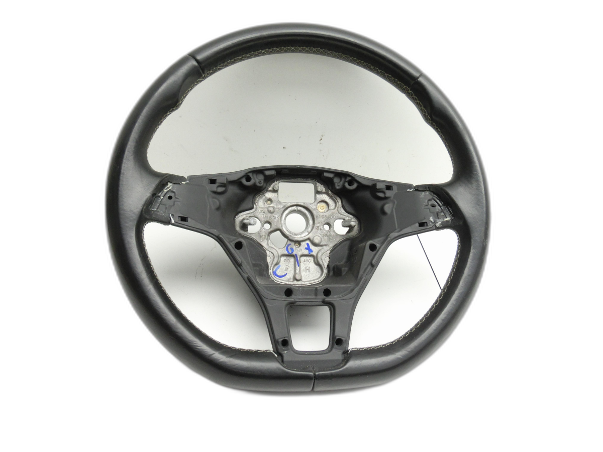 VW Golf Sportsvan 14-20 Lenkrad Lederlenkrad ohne Airbag  - Bild 1