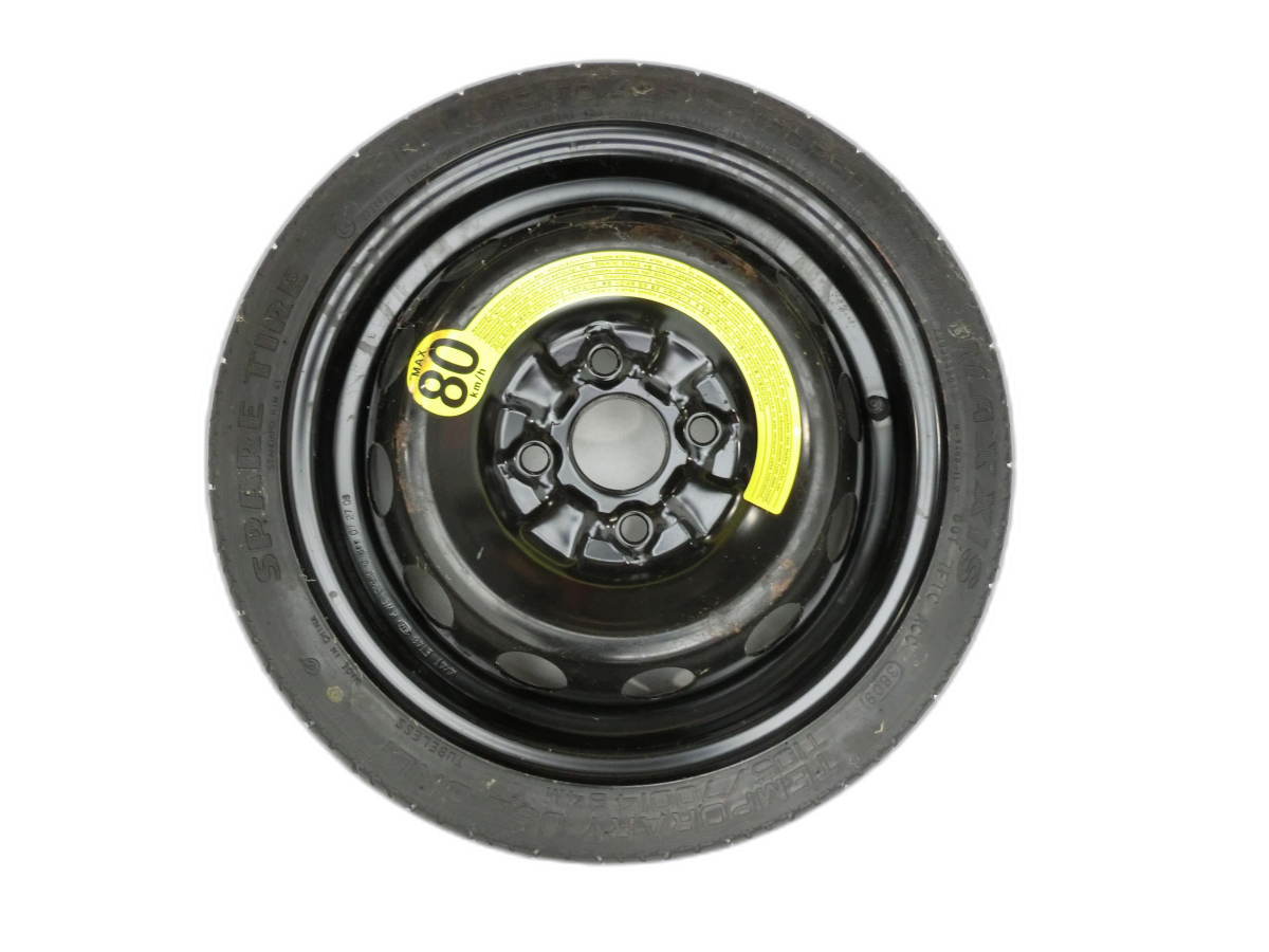 Hyundai I10 PA 11-13 1 x Komplettrad Ersatzrad Stahlfelge Sommerreifen 105/70R14 4X100  - Bild 1