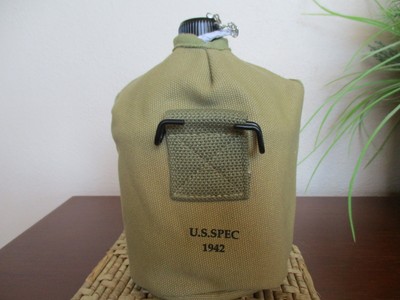 1942 US MODEL M-1910 CANTEEN, COVER AND CUP- KHAKI
