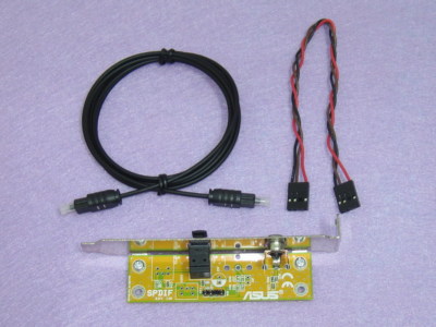 New ASUS GIGABYTE MSI SPDIF Out Optical and RCA Audio Bracket + 1.5m SPDIF Cable