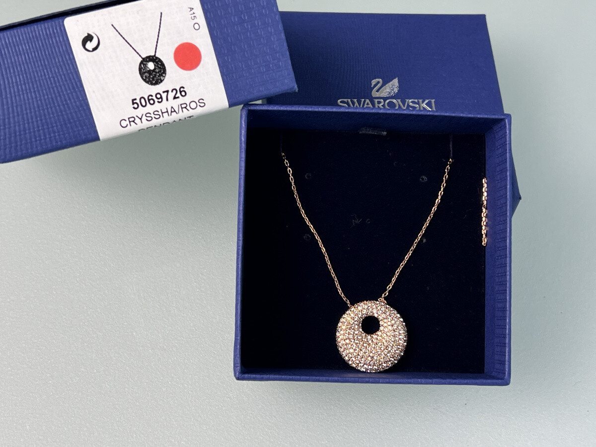 Swarovski Matrix Tennis Necklace Blue Rhodium-Plated 5666167