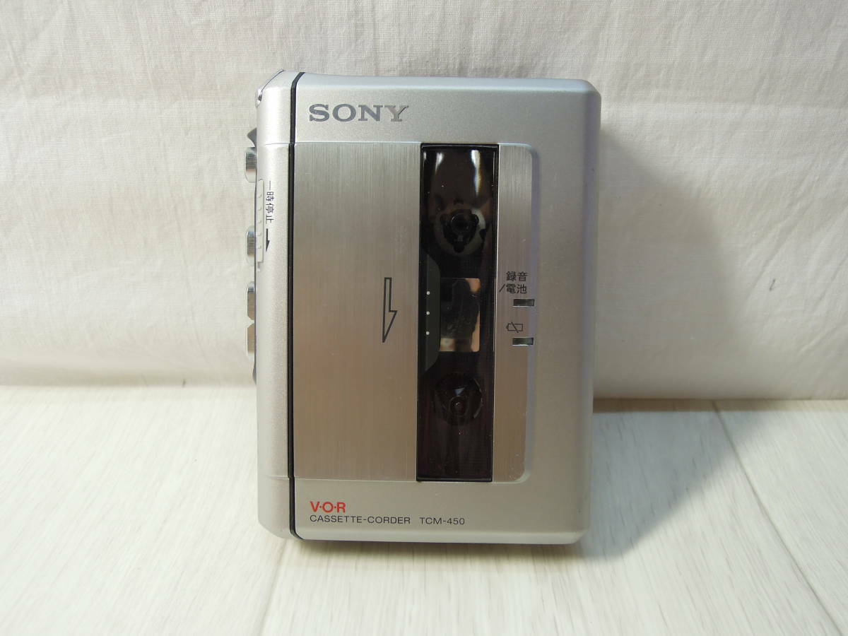 SONY WALKMAN TCM-450 Cassette Recorder Player Used Japan