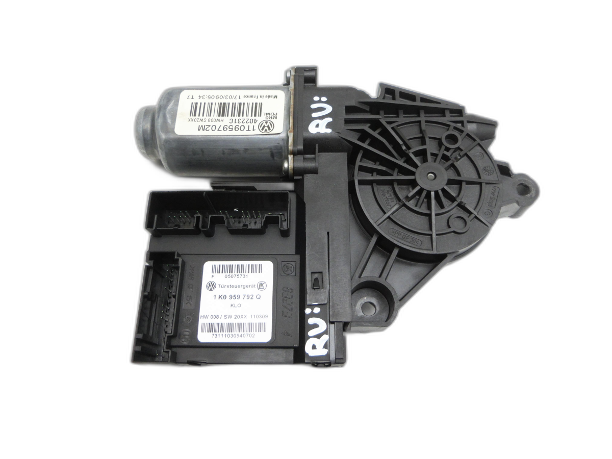 VW Touran 1T 03-06  Fensterhebermotor mit Fensterheber Rechts Vorne - Bild 1