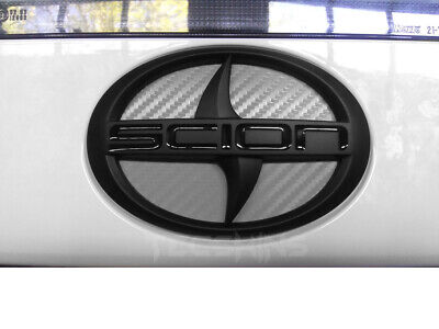 2014-16 Scion tC iA Pre-Cut Carbon Fiber Vinyl Emblem Insert Sticker (No Emblem)