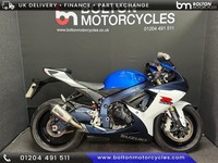 Suzuki GSX-R750 Motorcycle Blue and White  8060 Miles