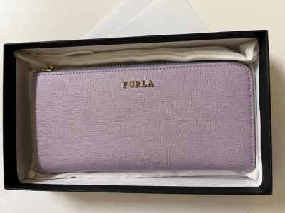 Furla L Genuine Leather Babylon  Wallet  Purse Color:  Lavanda