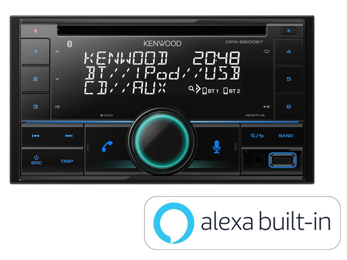 Kenwood DPX-5200BT 2 DIN Radio USB für Volkswagen VW Caddy ab 2003 piano Canbus