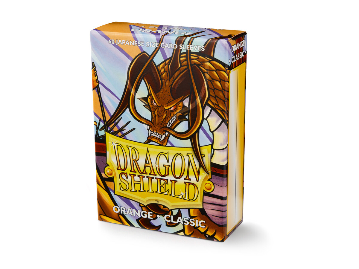 Японский классический оранжевый 60-каратный драконий щит с рукавами YuGiOh, размер СКИДКА ОБЪЕМА
