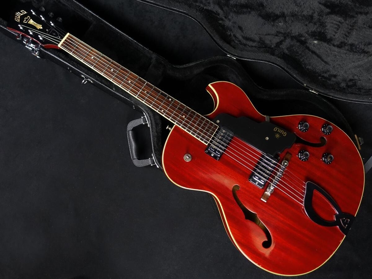 GUILD 1966 Starfire II Cherry Made in USA Vintage Hollow