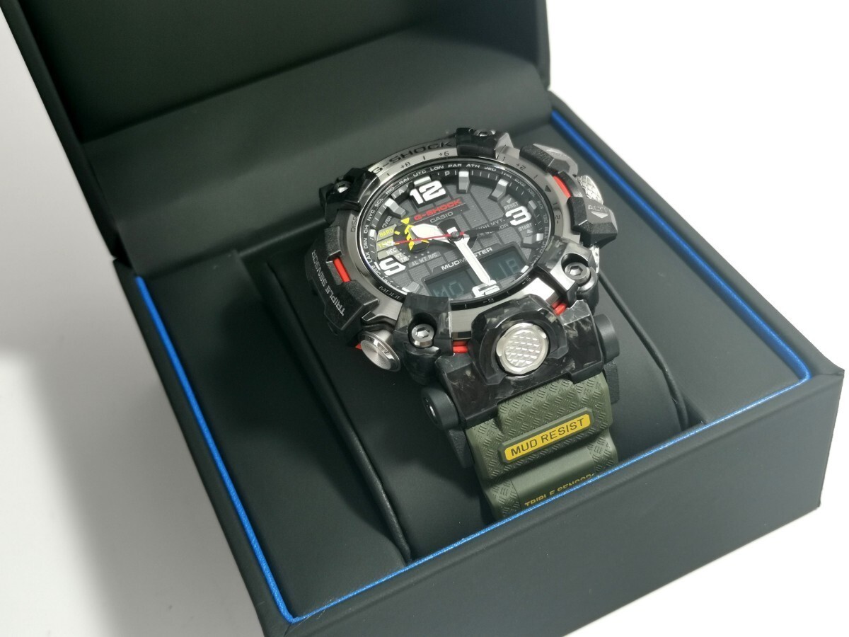Pre-owned Casio G-shock Mudmaster Green Gwg-2000-1a3jf Men's Watch Express From Japan