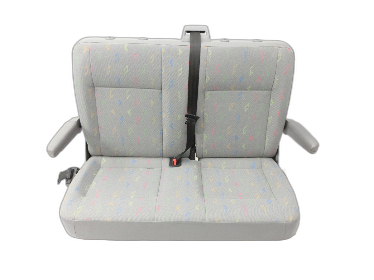 VW Transporter V Bus 7EB, 7EJ, 7HB, 7HJ Sitz 2er Rücksitzbank 2te Reihe Hinten  - Bild 1