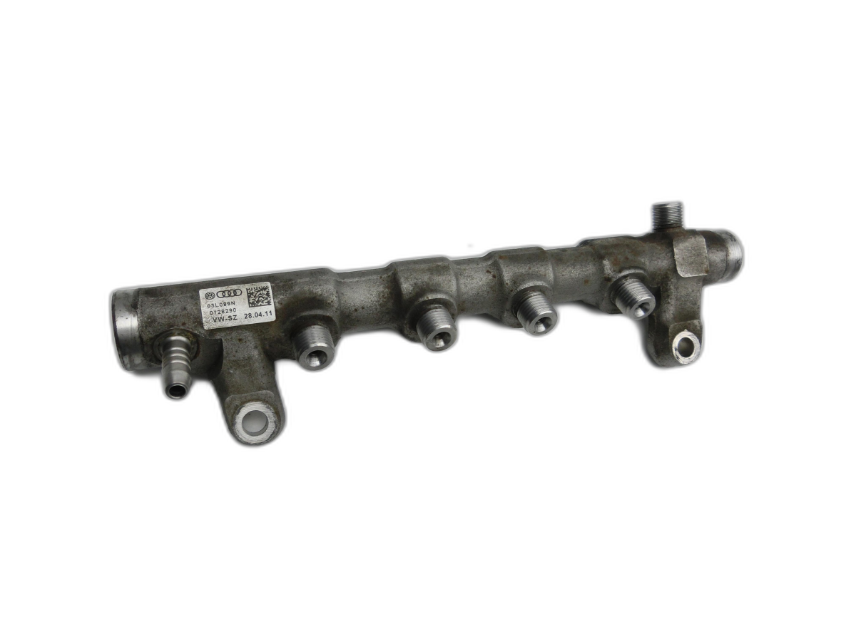 VW Sharan 7N II 10-15 TDI 2,0 125KW Einspritzleiste Railrohr Railverteilerrohr  - Bild 1
