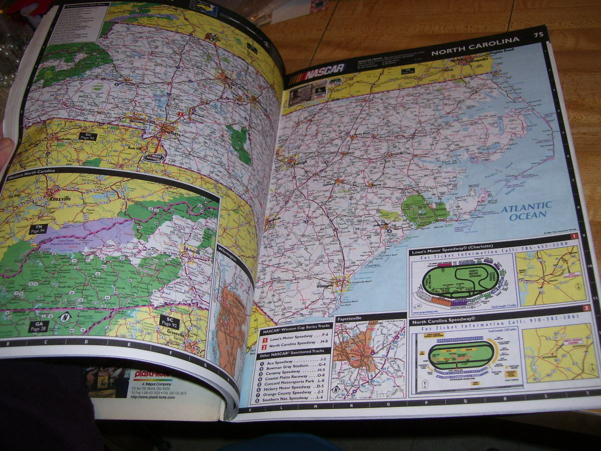 NASCAR officially Licensed Road Atlas 2001