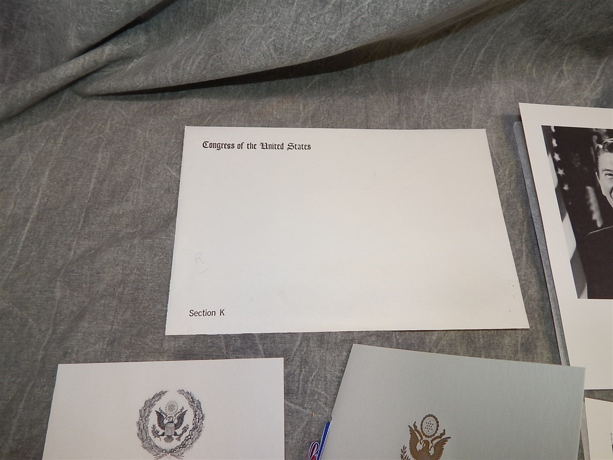 1985 Inauguration Invitation & Program Congress Section K~Wisconsin Governor?