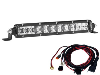 RIGID Industries 911313 10'' SR-2 Series PRO LED Light Bar Driving Spot Combo Kit