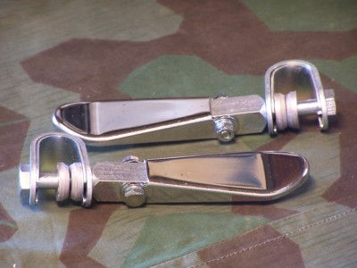 Chopper, Bobber  60's Style Chrome Spoon Foot Rests.
