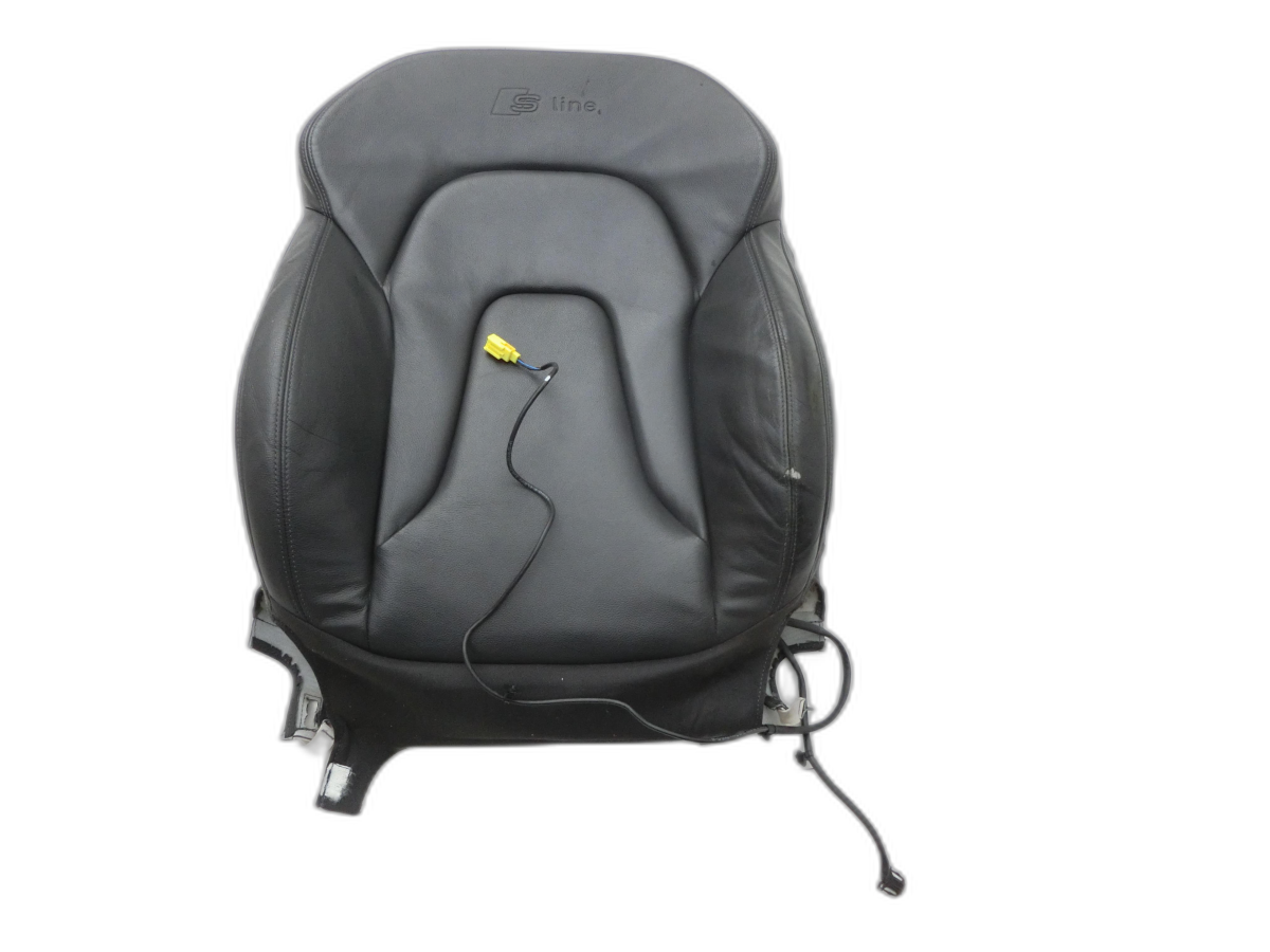 Seat cover Back padding Left Front for Driver Heated Leather Soul Black 25D Audi A5 8TA 07-11 - Bild 1