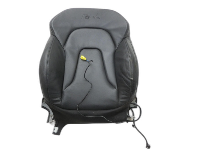 Audi A5 8TA 07-11 5T Sitzbezug Rückenpolster Links Vorne für Fahrer Sitz beheizt Leder Soul Schwarz 25D  - Bild 1