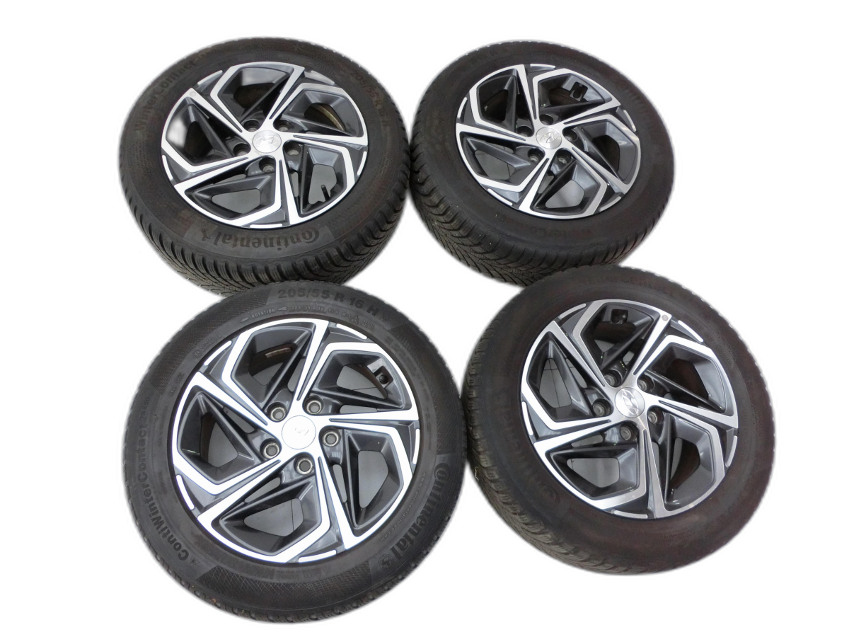 4x ruote complete cerchio alluminio pneumatici estivi 205/55R16 5X114.3 5.16-8.19mm Hyundai I30 PD 20-25 - Bild 1