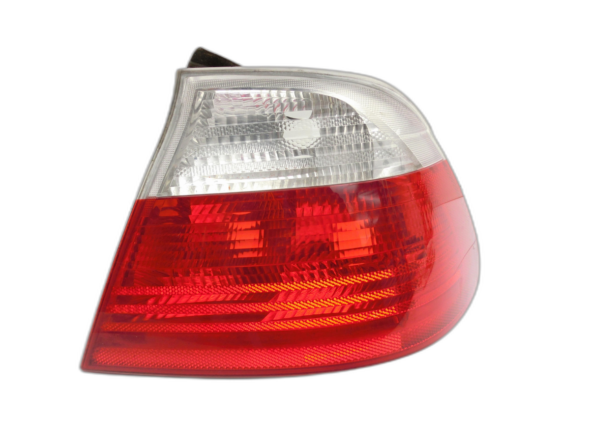 BMW E46 325CI 01-03 Cabriolet Rückleuchte Rücklicht Heckleuchte Rechts Aussen orig Weiß  - Bild 1