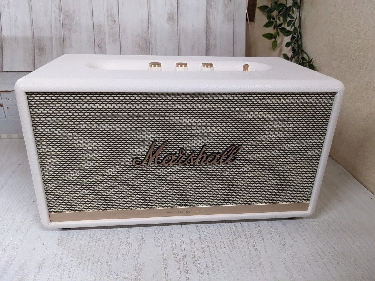 Marshall Stanmore II Bluetooth ホワイト Marshall Headphones Stanmore II White - głośnik bluetooth