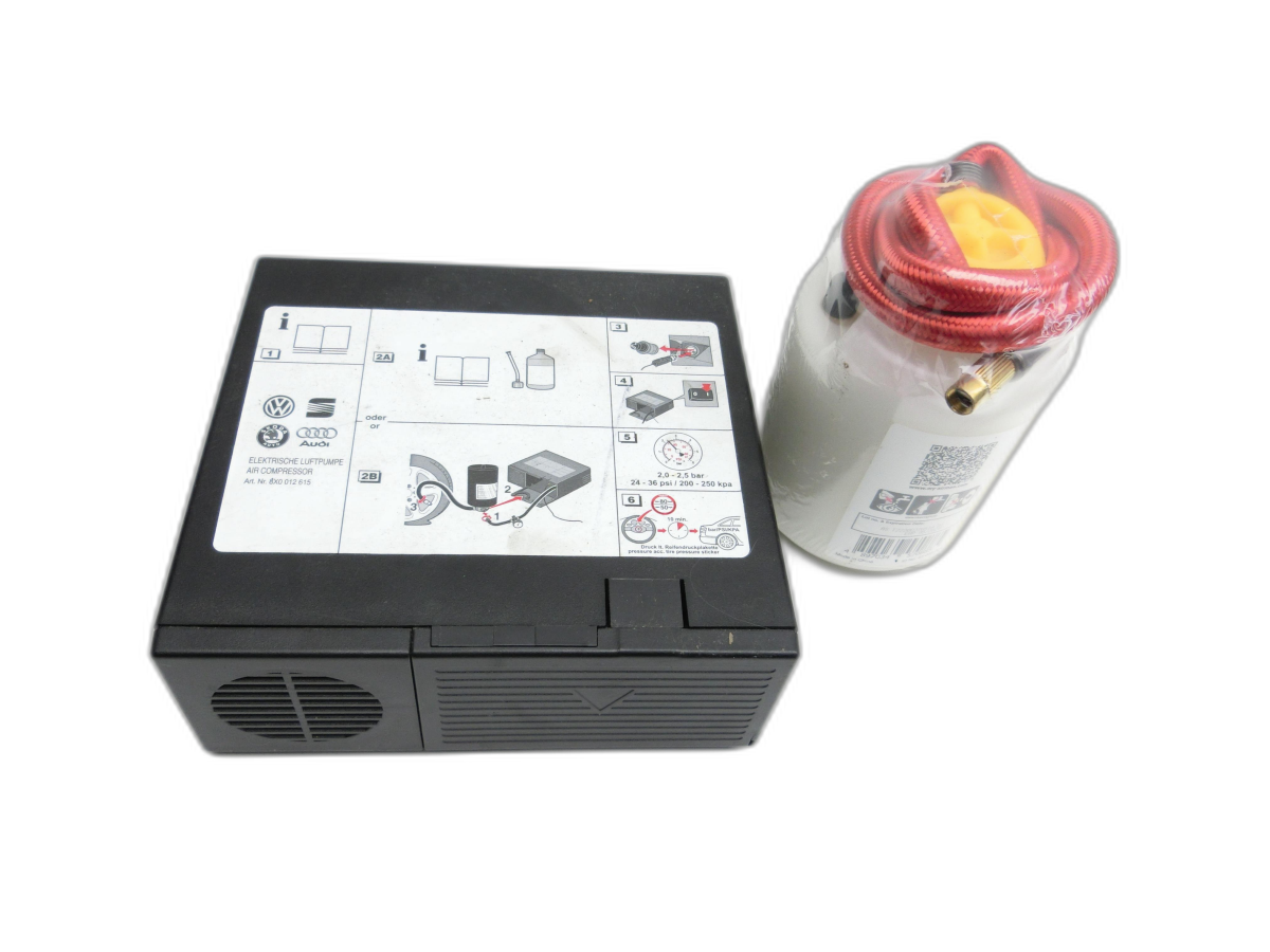 Audi A1 8X 15-18 TFSi 1,0 70KW Pannenset Luftkompressor Reifendruck ohne Dichtmittel  - Bild 1