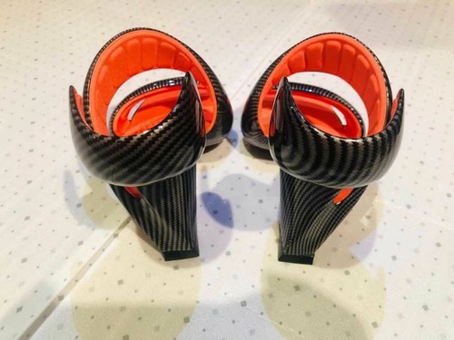 Pre-owned Julian Hakes Mojito Size 36 Women Japan Shoes Heel Sandals Carbon Orange