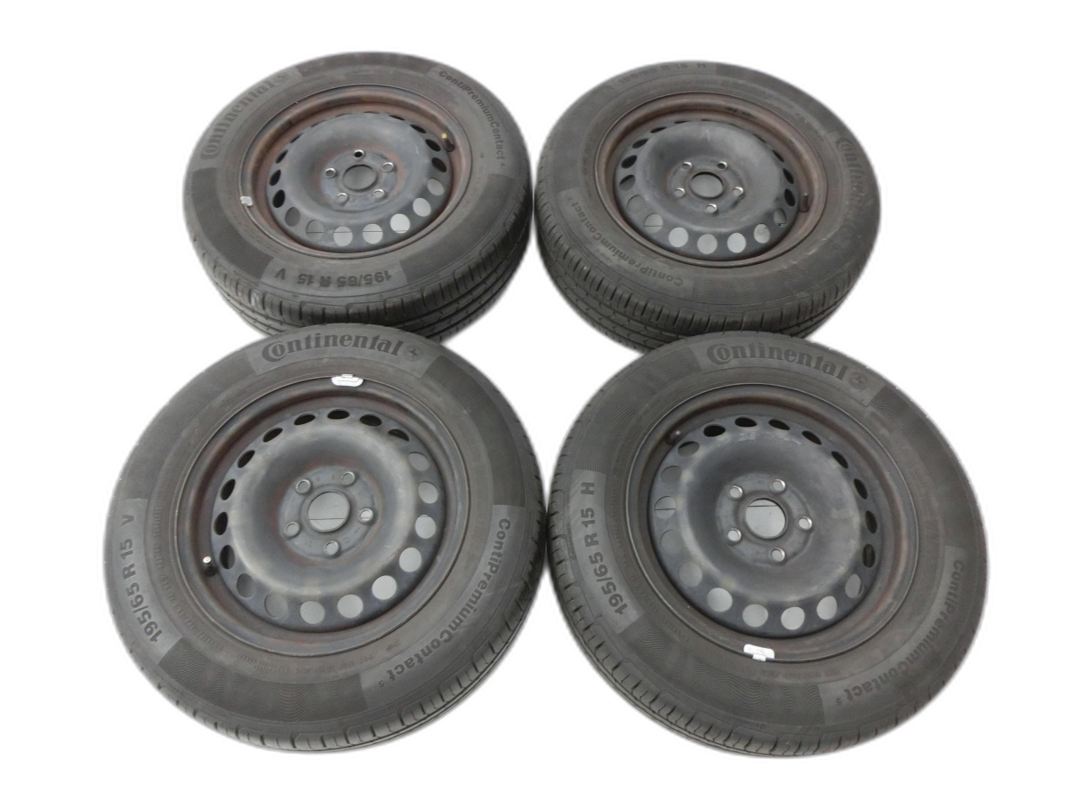 VW Golf Plus 5M 08-14 4 x Kompletträder Aluminiumfelge Sommerreifen 195/65R15 5X112  - Bild 1